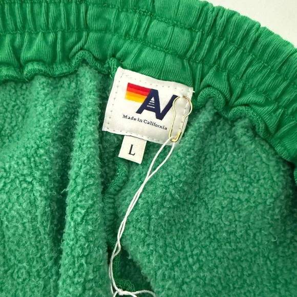 Aviator Nation X Revolve 5 Stripe Jogger Short Size L & XL Green - Picture 7 of 9